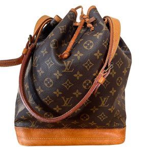 Authentic Louis Vuitton Shoulder Bag Noe Monogram Used LV Handbag Vintage